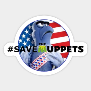 Save the Muppets - Sam Eagle Sticker